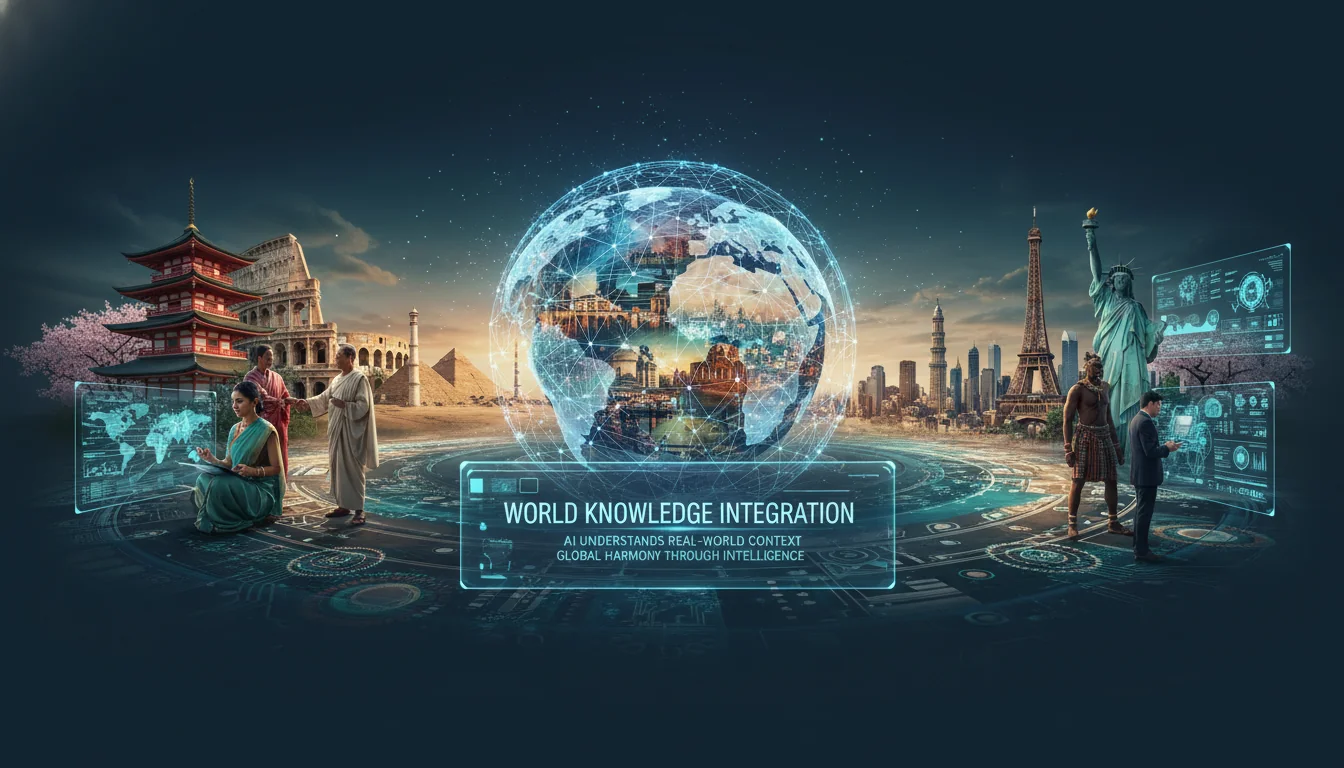 World knowledge integration tutorial showing culturally accurate imagery generation